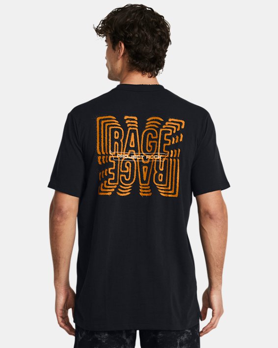 เสื้อแขนสั้น Project Rock Rage Graphic สำหรับผู้ชาย in Black image number 1